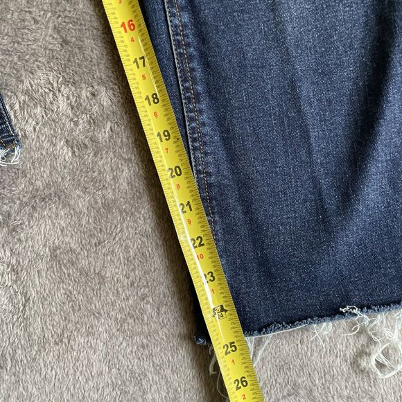 Harper Heritage Jeans Women's Size 30 High Rise Straight Raw Hem Stretch Cropped - Picture 8 of 11